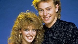 Kylie and Jason as Scott and Charlene in Neighbours