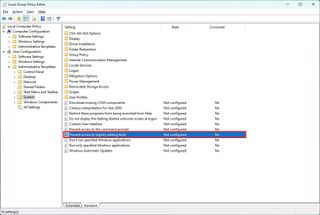 Group Policy Editor user settings