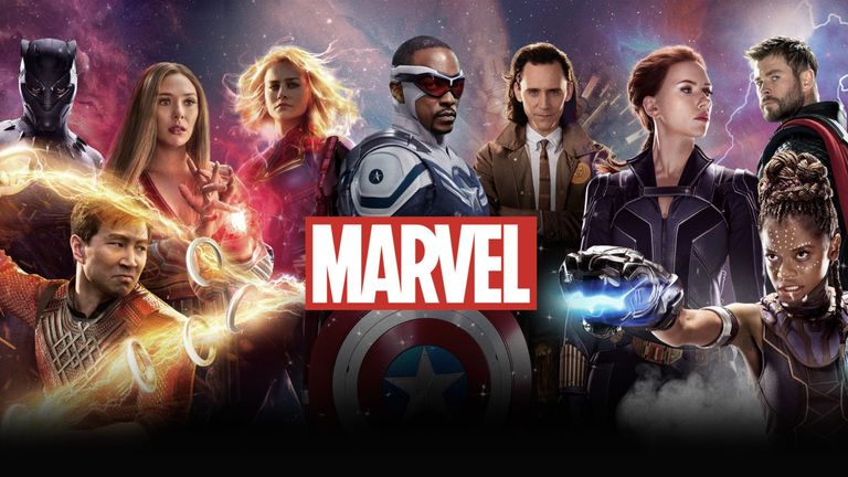 Marvel banner on Disney Plus