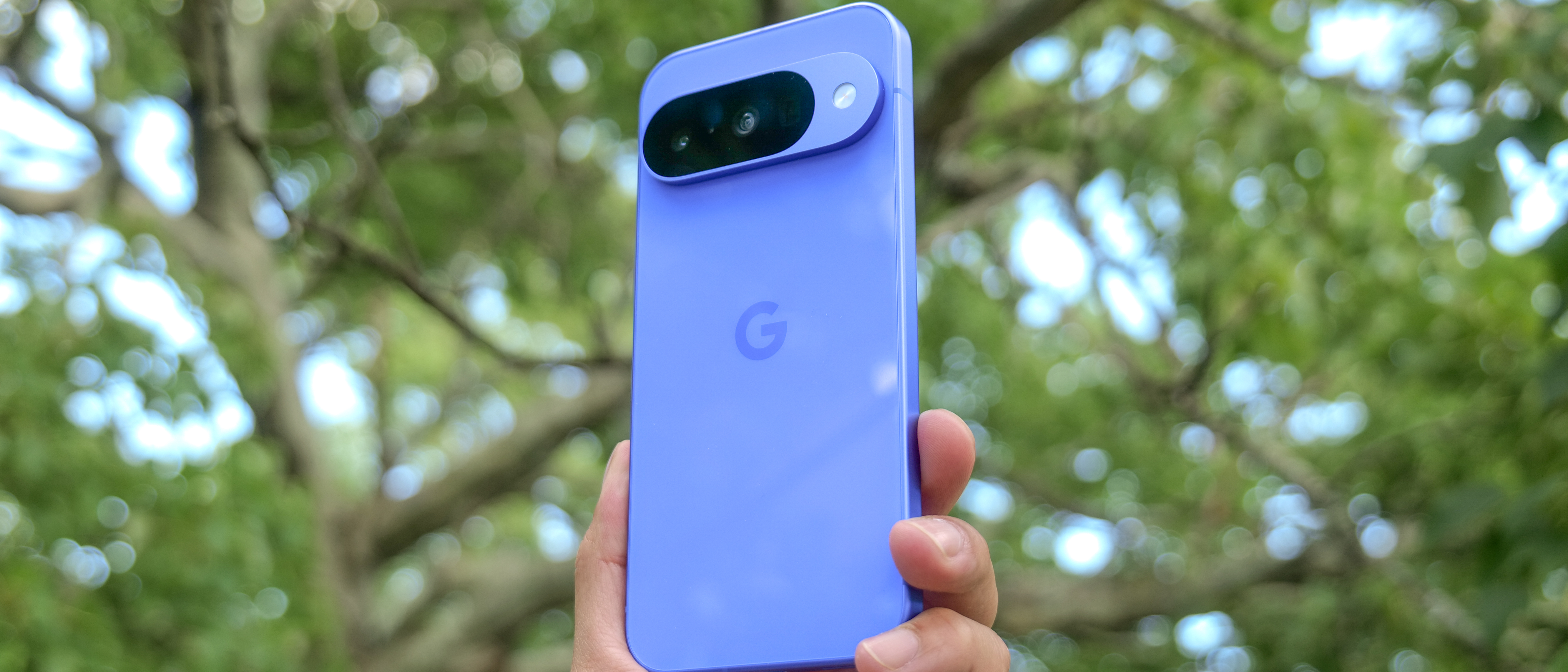 Google Pixel 10 in the hand.