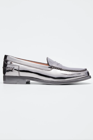 Alber Moccasino Metallic Loafers