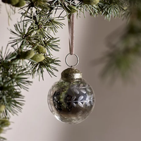 Mercury Etched Bauble - 4cm |was £6.00now £4.20 at The White Company