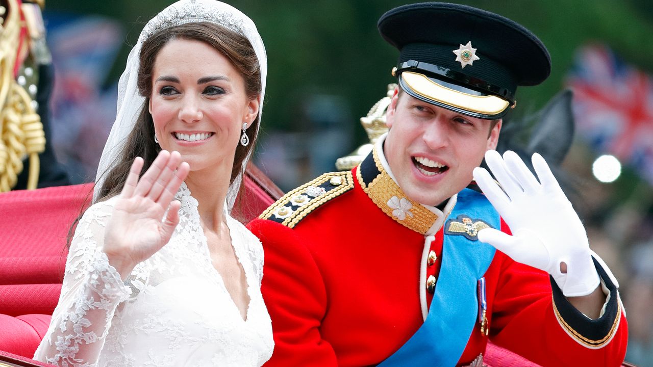 Kate Middleton and Prince William marry at Westminster Abbey in April 2011