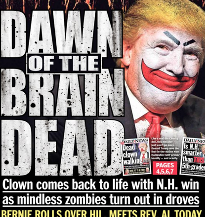 NY Daily News cover on Wednesday, Feb. 10