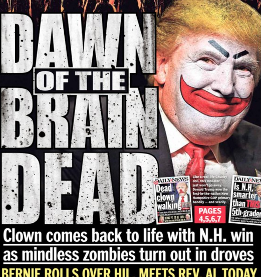 NY Daily News cover on Wednesday, Feb. 10