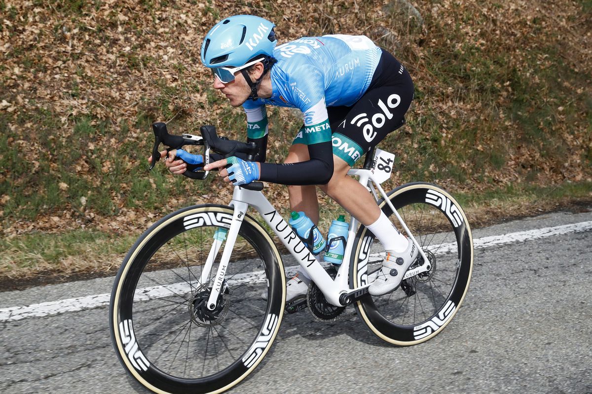 Milano - Torino 2022 - 103th Edition - Magenta - Rivoli 199 km - 16/03/2022 - Edward Ravasi (ITA - EOLO - Kometa) - photo Luca Bettini/SprintCyclingAgency&Acirc;&copy;2022