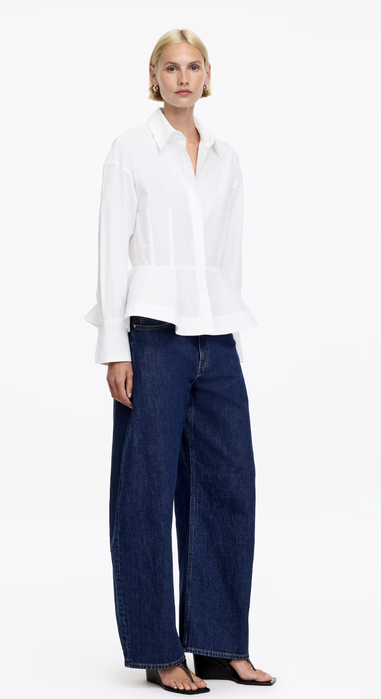 Arket, Peplum Shirt