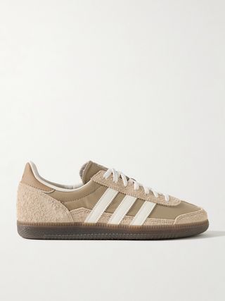 Wensley Spezial Leather-Trimmed Suede and Shell Sneakers
