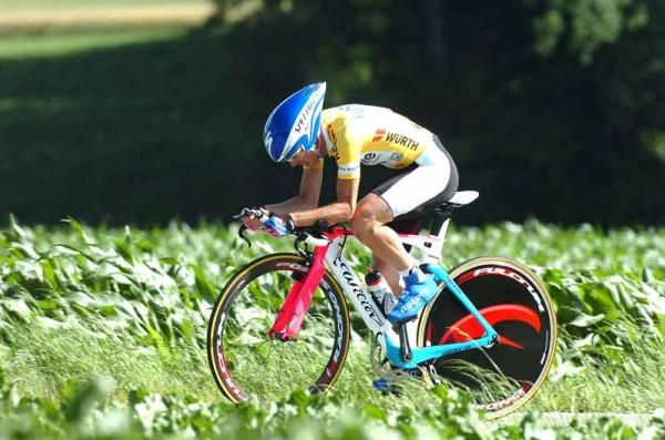 Damiano Cunego (Lampre) did his best but it wasn't enough