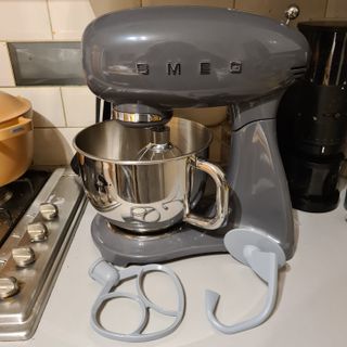 All of the attachments that come with the Smeg mixer