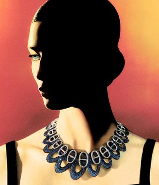Woman wearing necklace by Pierre Hardy for Hermès high jewellery