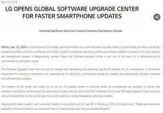 Lg Software Update Center Press Release
