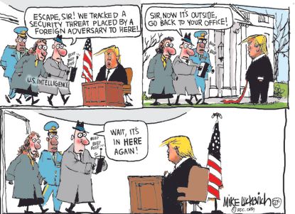 Political&amp;amp;nbsp;Cartoon&amp;amp;nbsp;U.S. foreign Intelligence Trump