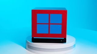 Windows logo on a Steam Machine