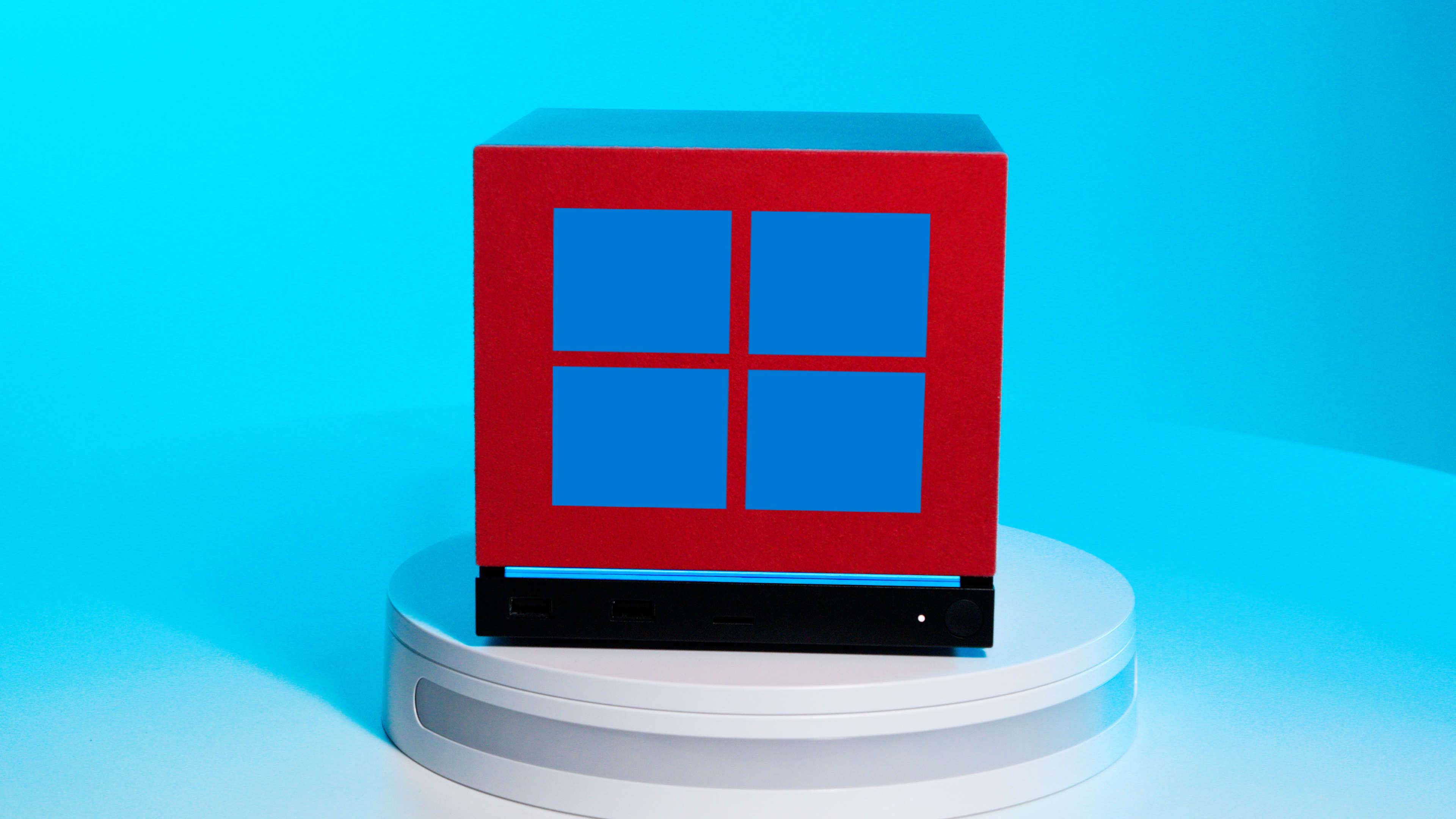 Windows logo on a Steam Machine