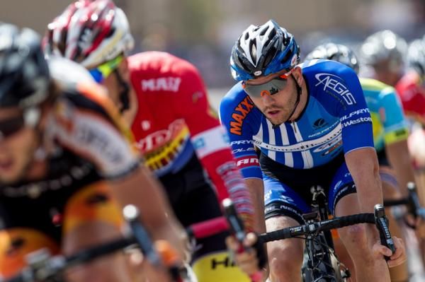 Jake Keough (UnitedHealthcare) stayed safe at the front throughout the race.