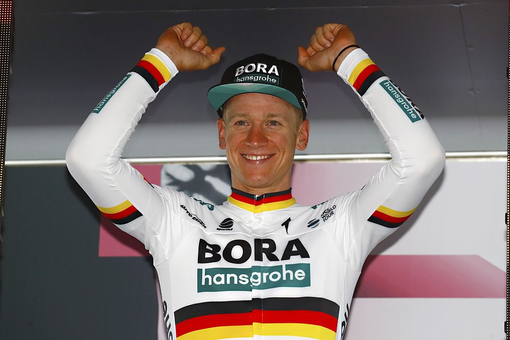 Pascal Ackermann (Bora-Hansgrohe) won stage 2 of the Giro d&rsquo;Italia