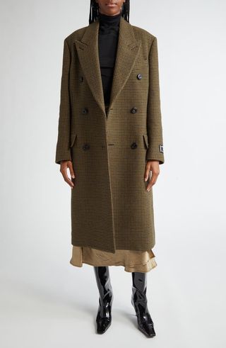 Ohama Double Breasted Tweed Coat