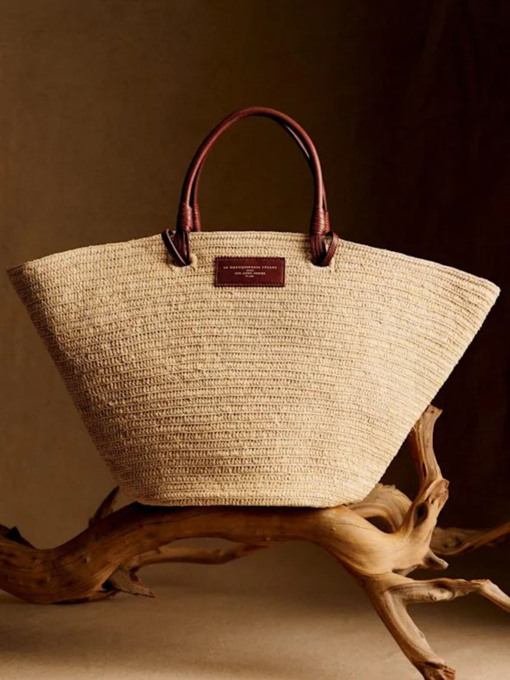 Justine Maxi Basket Bag - Natural Raffia - Raffia - Sézane
