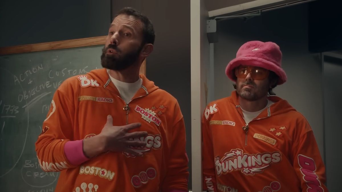 Ben and Casey Affleck in Dunkin Super Bowl LIX ad