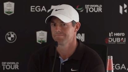 Screenshot of Rory McIlroy press conference