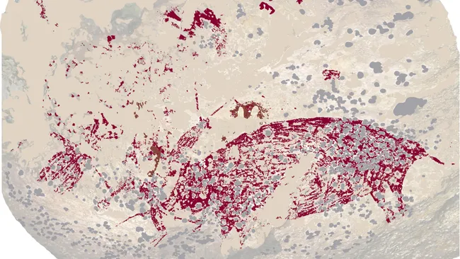 51,200 year old ancient indonesian cave art, oldest storytelling