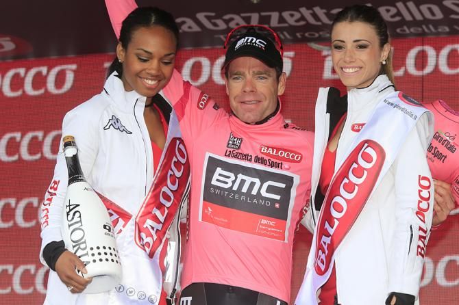 Cadel Evans (BMC) takes over the maglia rosa in the Giro d'Italia after stage 8