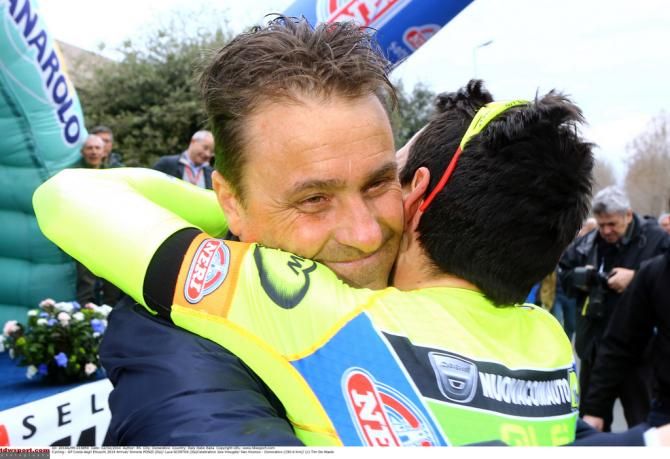 A cleary happy Luca Scintos celebrates Ponzi's win