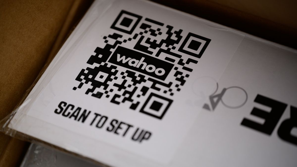 Wahoo Kickr Core quick setup tag
