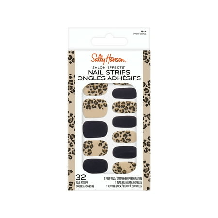 Sally Hansen Salon Effects Nail Strips, Phen-Animal, 32pcs