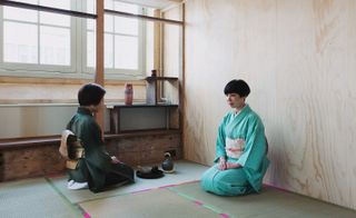 A traditional Japanese tea ceremony took place during the fair