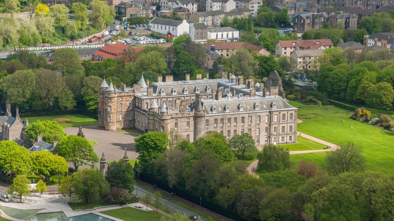 Inside the Palace of Holyroodhouse—the Queen’s official Scottish home. Atlantide Phototravel