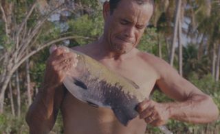 The general consensus seems that Jonathas de Andrade’s O Peixe, 2016, a film in which Amazonian fisherman take their floundering catches in their arms and passionately caress them as they die, was the star of the show. Courtesy Bienal de São Paulo and the art