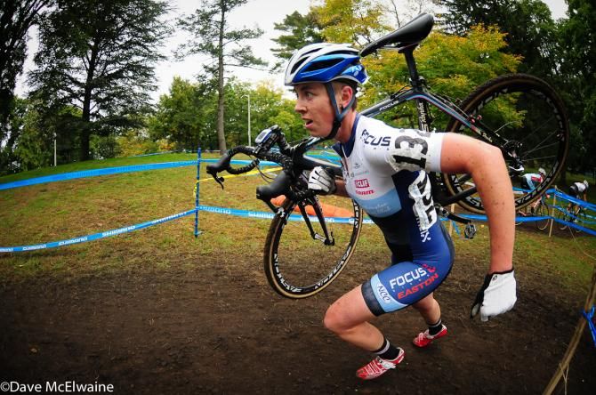 A JAM Fund racer runs the hill