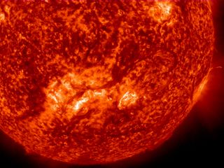 This image from NASA’s Solar Dynamics Observatory (SDO) shows a long, whip-like solar filament extending over 500,000 miles in a long.