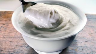 bowl of yogurt