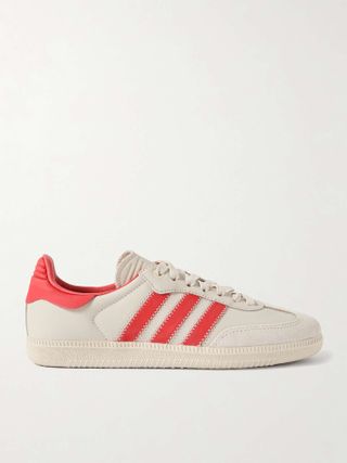 ADIDAS ORIGINALS, + Humanrace Samba Suede-Trimmed Leather Sneakers