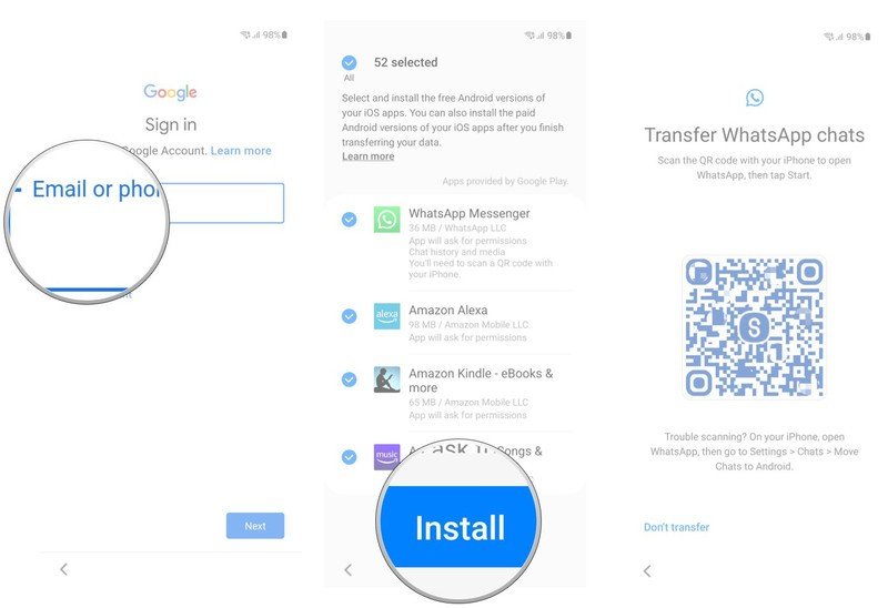 Move WhatsApp iOS to Android