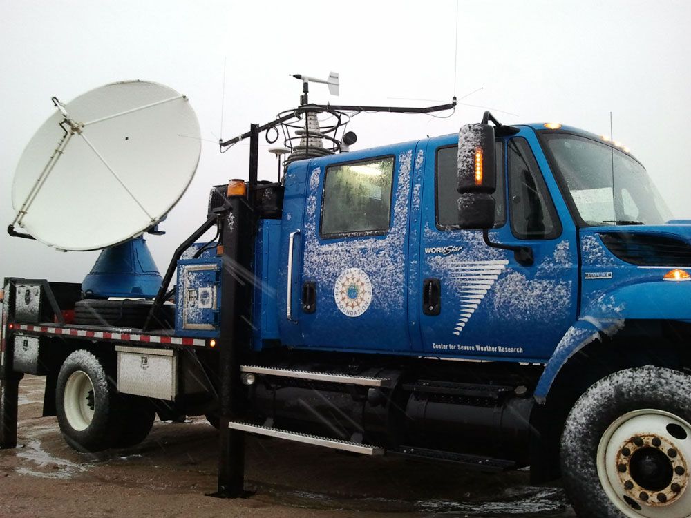 Doppler on Wheels truck used to chase winter storms in Utah