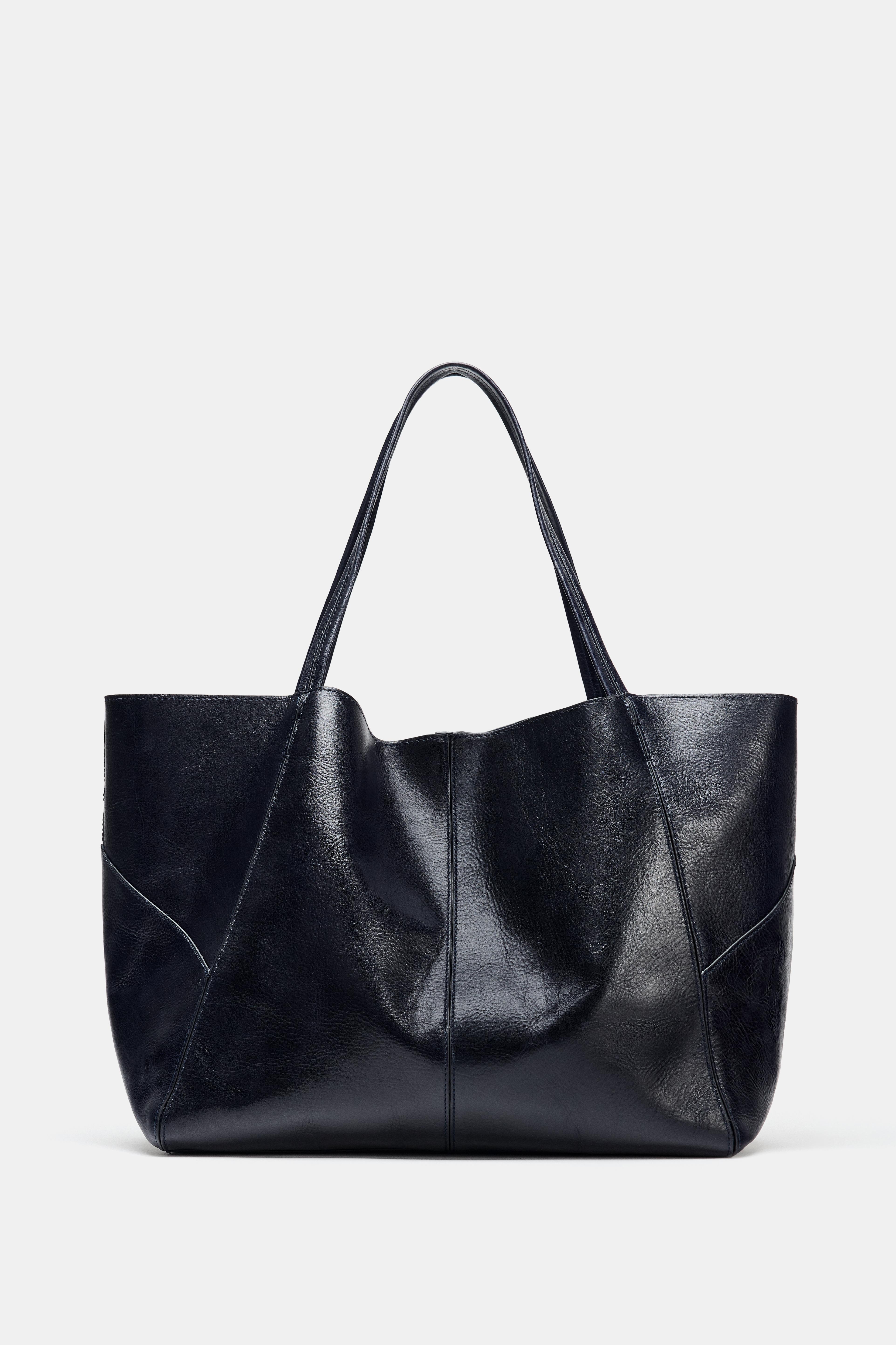 Leather Maxi Shopper Bag