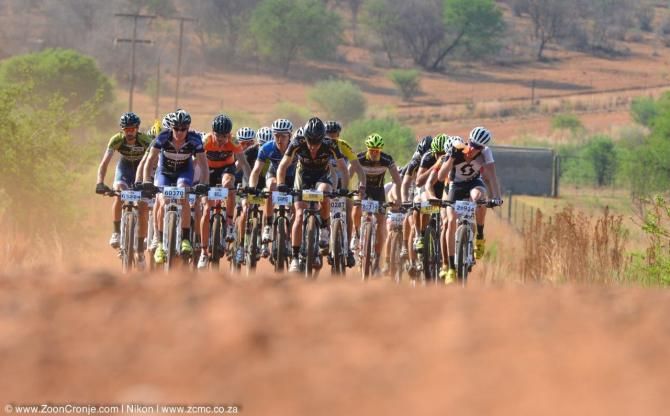 The main group shortly after the start