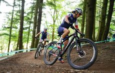 Picture by Thomas Maheux/SWpix.com - 12/08/2023 - 2023 UCI Cycling World Championships - MTB Cross Country - Glentress Forest, Peebles, Scotland - Elite Women Cross-country Olympic - Pauline Ferrand Prevot - France