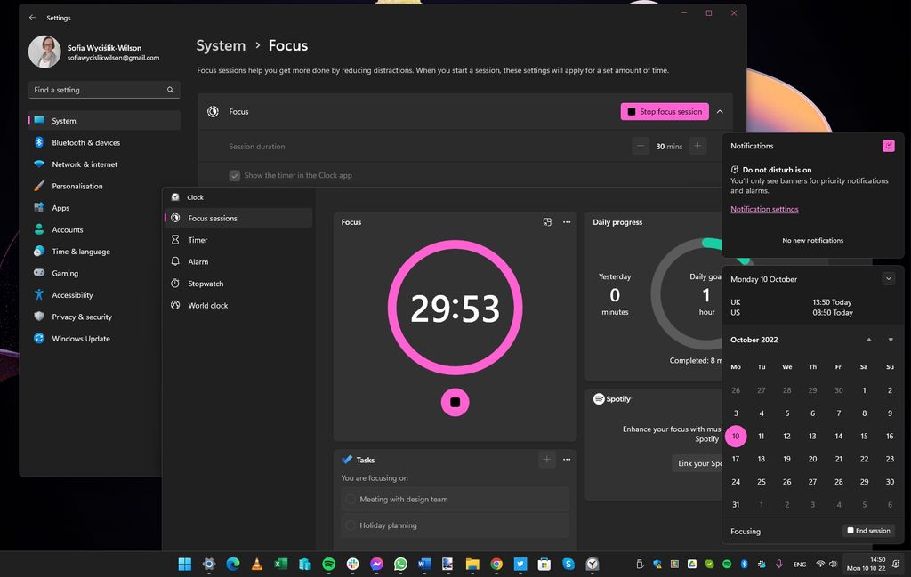 How to use Windows 11's improved Focus Assist feature in the new update