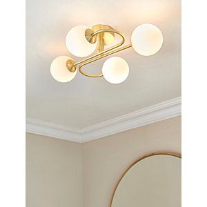 Soco Lighting Beeston Gold 4-Light Ceiling Fitting