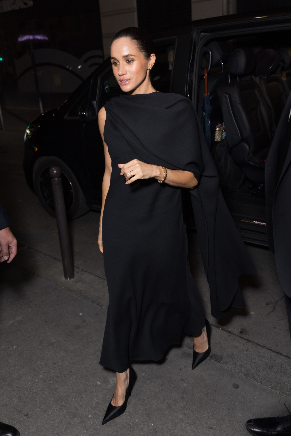 Meghan Markle, Duchess of Sussex attends the Balenciaga Womenswear Spring/Summer 2026 show as part of Paris Fashion Week