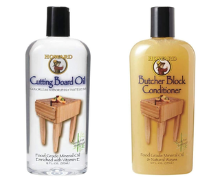 A wooden block oil and conditioner