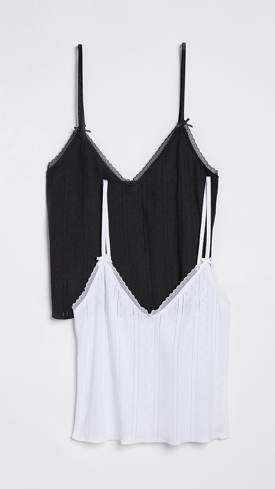 The Cami 2 Pack - White/black