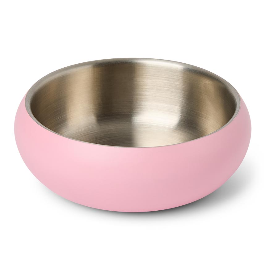 Pets at Home Stainless Steel Small Animal Bowl Pink