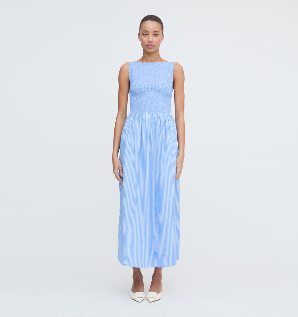 The Cosima Nap Dress - Blue Stripe