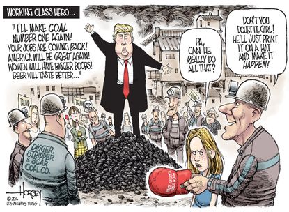 Political cartoon U.S. trump promises